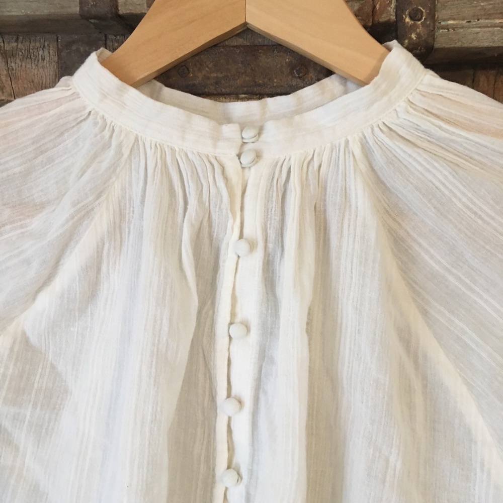 🌳🕊CREAM blouse - Picture 3 of 7